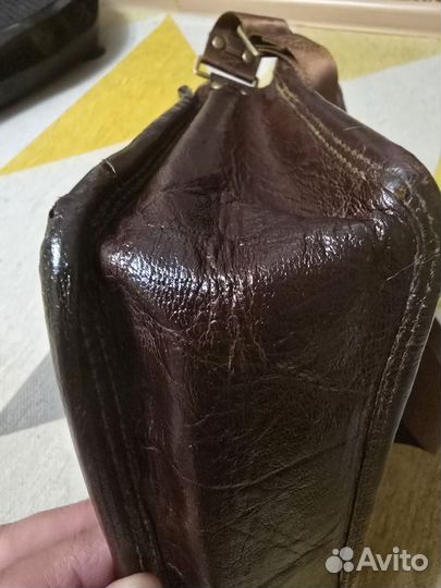 Мужская кожаная сумка б/у