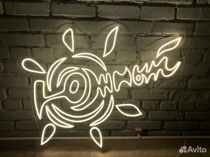 Неоновая вывеска на заказ изготовление