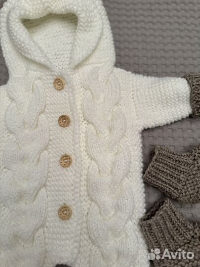 Комбинезон вязанный 0-3 56-62