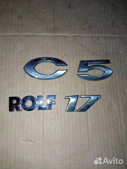 Citroen C5 надпись буквы