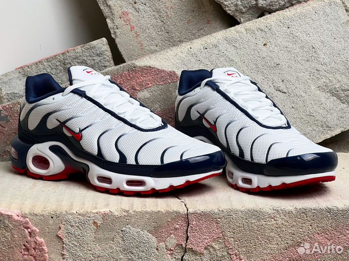 Nike Air Max Plus White Red Blue