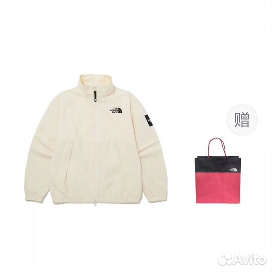 THE north face Jacket Unisex Off-white + Gift Bag (M)(58)