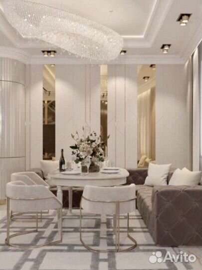 Мягкие стеновые панели с металлическими вставками