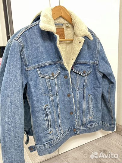 Джинсовая куртка (шерпа) levis