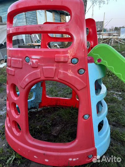 Детская горка с домиком