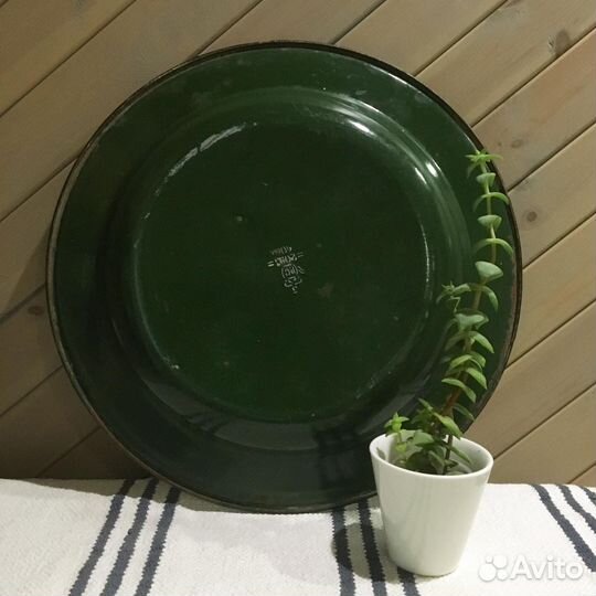 Эмалированное блюдо СССР новое