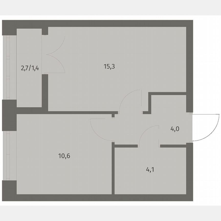 1-к. квартира, 35,4 м², 5/11 эт.