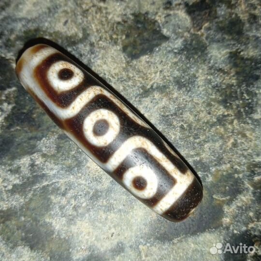 Старая Бусина Дзи 9-глаз. Защита.Успех.Богатство