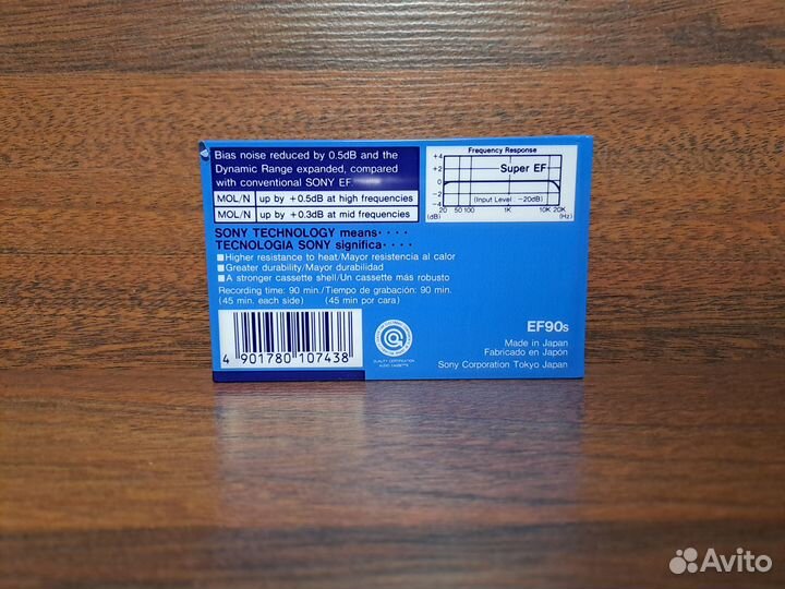 Аудиокассета sony EF 90