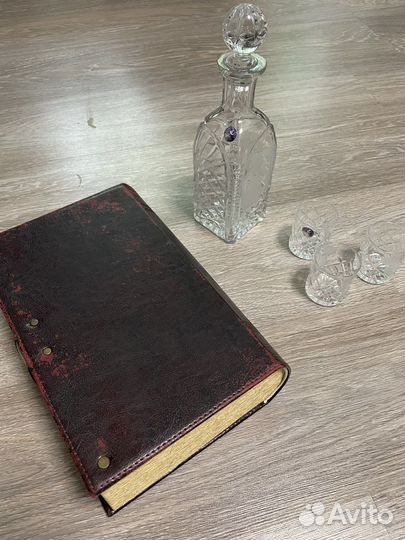 Набор подарочный хрустальный штоф и 3 стопки