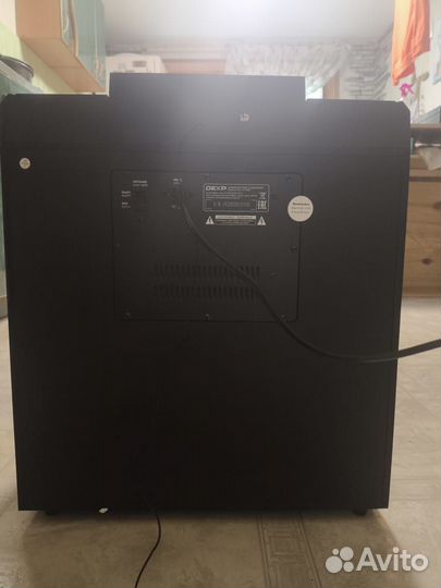 Домашняя аудиосистема dexp LH-V500 в упаковке