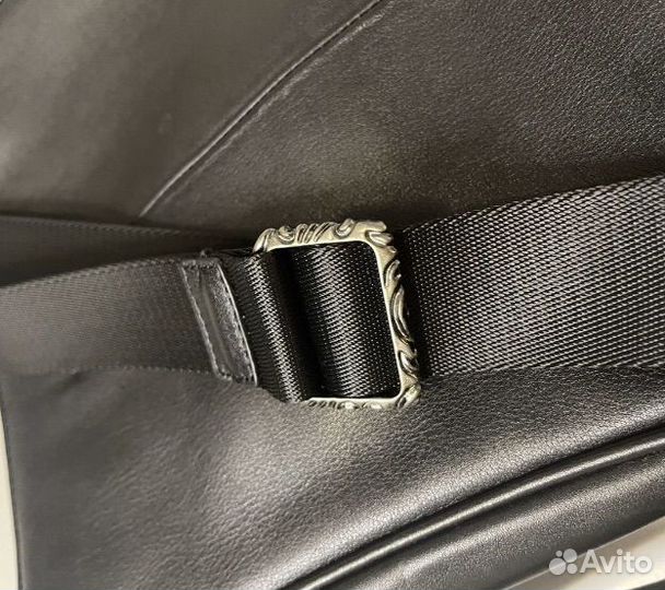 Сумка кожаная Chrome Hearts Messenger Bag