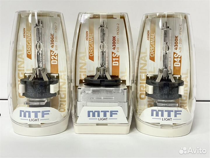 Ксеноновые лампы d2s, d4s, d1s от Mtf light