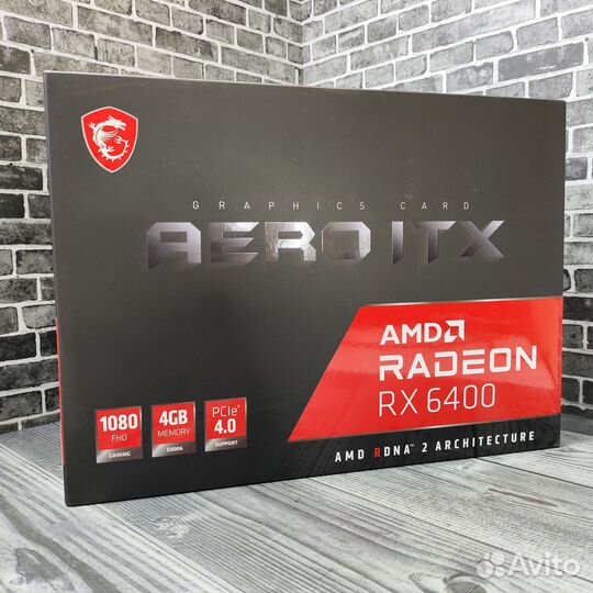 Видеокарта MSI AMD Radeon RX 6400 aero ITX 4Gb