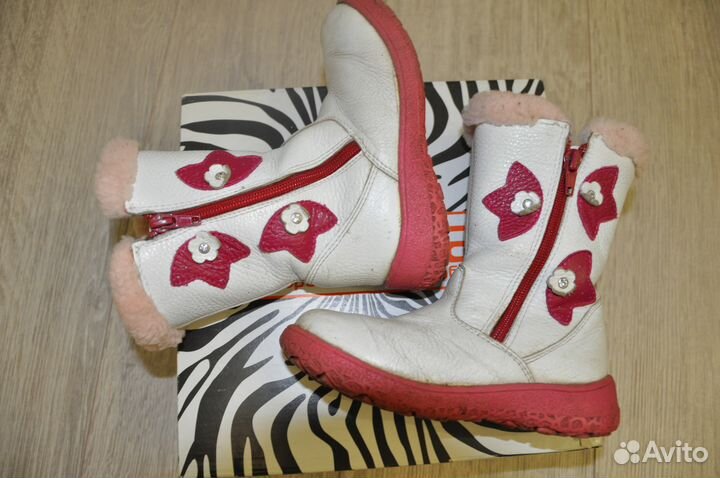 Зимние детские сапоги Зебра