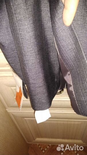 Пиджак новый темно-серый 164-72-66