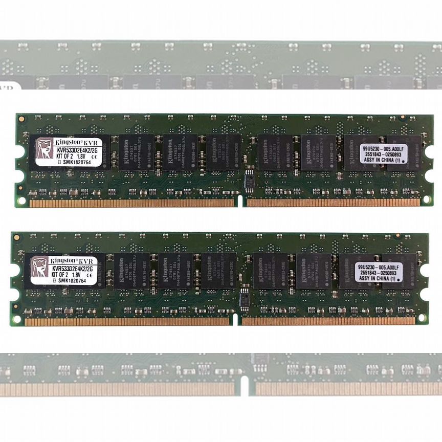[KVR533D2E4K2/2G] Оперативная Память Kingston Ddr2 Kvr533d2e4k2/2g