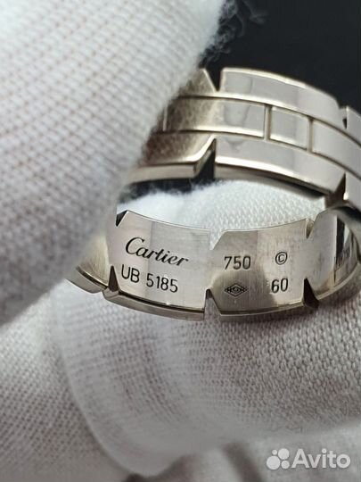 Золотое кольцо Cartier Tank. 750. Оригинал