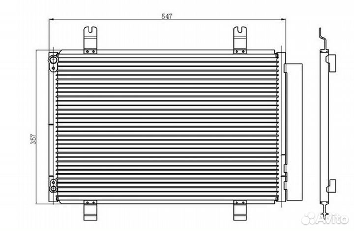 Радиатор кондиционера suzuki Swift 1.3 05