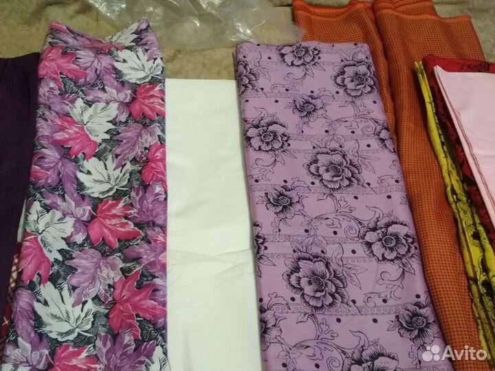 Ткань разная фланельаг.90см ссср,велюр