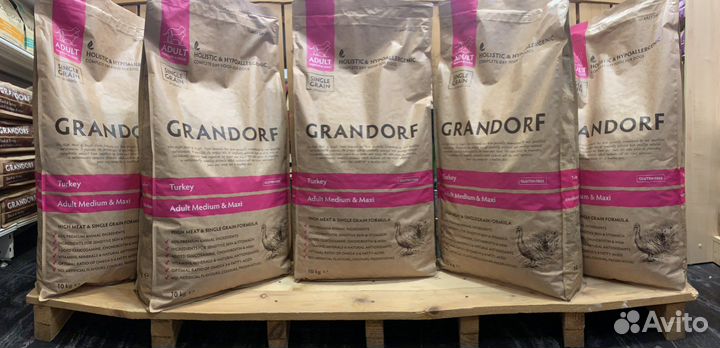 Грандорф корм для собак Индейка 10кг