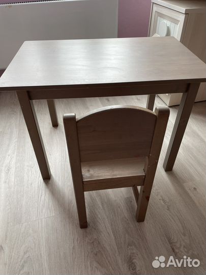 Детский столик и стульчик IKEA