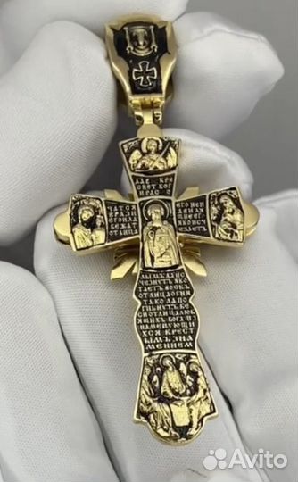 Крест лучи позолота jewelry studio ar&ma