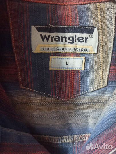 Джинсовая рубашка wrangler