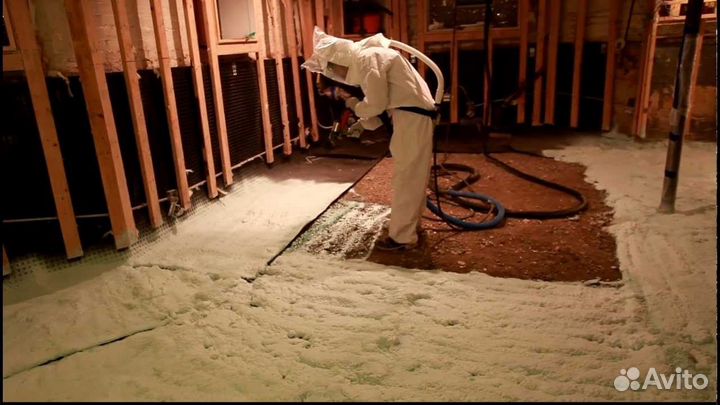 Утепление пенополиуретаном мансарды дома