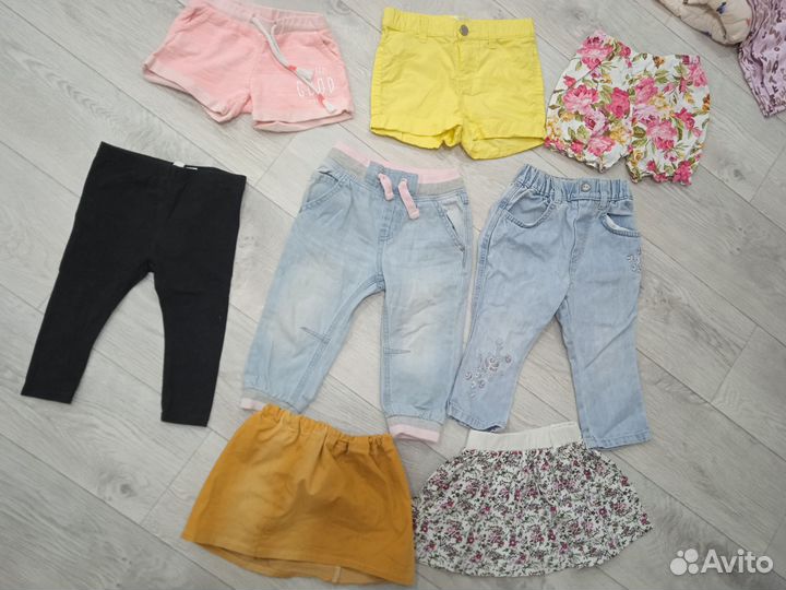 Большой пакет одежды для девочки