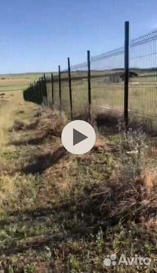 Установка заборов из 3Д сетки