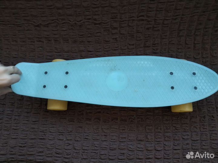 Лонгборд скейтборд светящийся в темноте