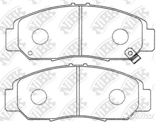 Колодки тормозные honda accord 03- V6 перед. PN