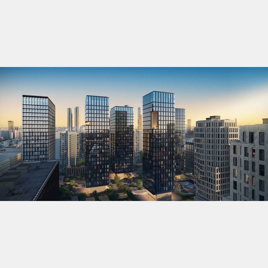 2-к. квартира, 87,5 м², 2/23 эт.