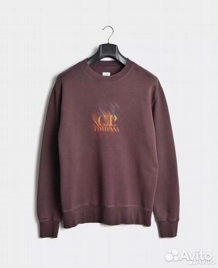 C.P. Company Double Reverse Logo Crew Sweat