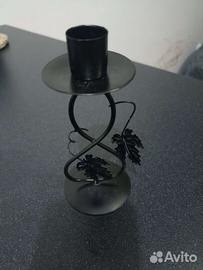 Подсвечник лофт, металл