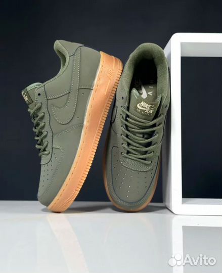 Nike air force 1 зеленые