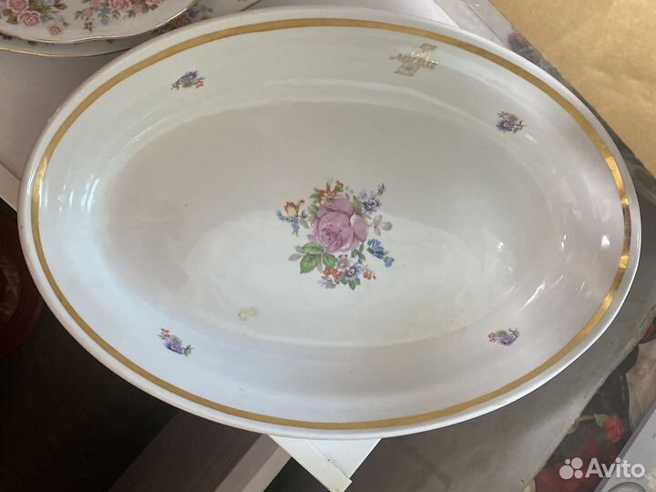 Овальные блюда 3 шт плоские и 1 глубокое