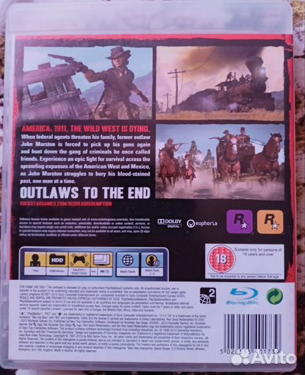 RDR ps3, оригинальная упаковка
