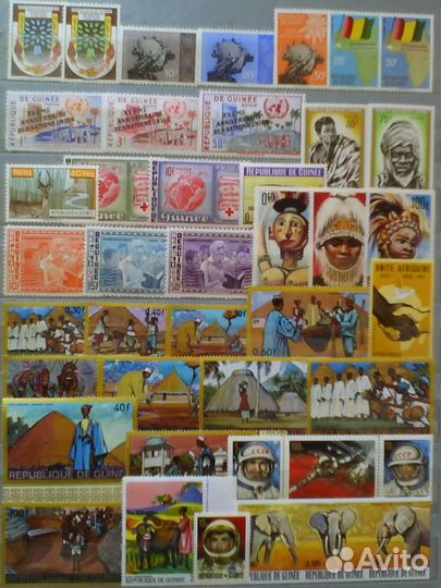 Марки Либерия,Ливия,Конго,Руанда,Гвинея,Суринам