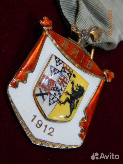 Rmib, Steward, 1912 год, Англия, масонская медаль