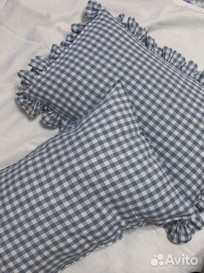 Чехол для подушки в клетку в стиле H&M home