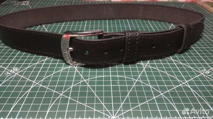Кожаный ремень,мужской, ручной работы