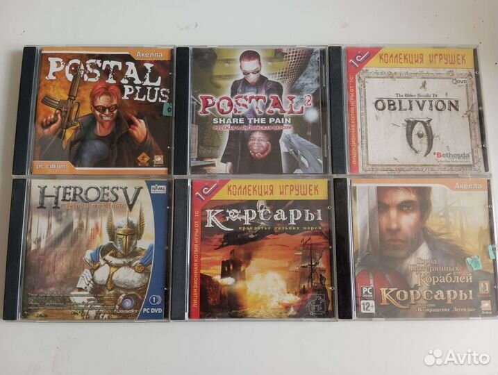 Старые диски с играми на пк