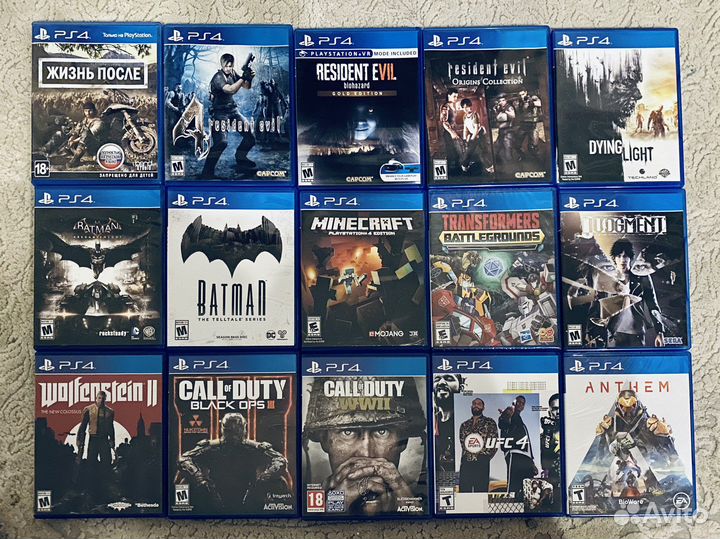 Игры Ps4 диски PS4