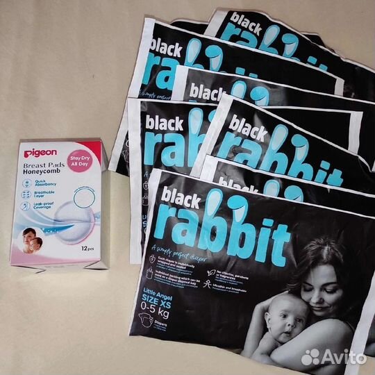 Подгузники huggies2,black rabbit,Joonies premium