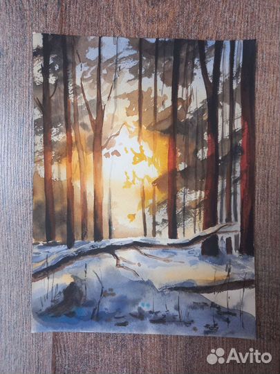 Картина акварель 