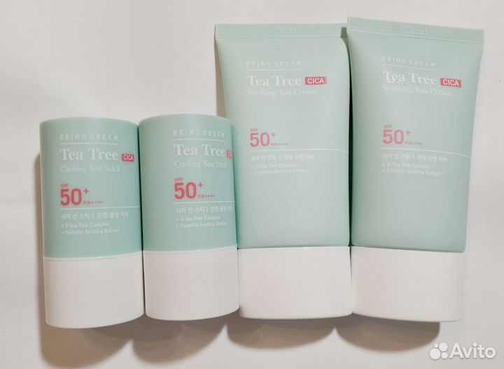 Bring green Tea Tree Cica солнцезащитный крем стик