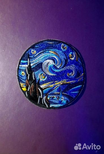 Нашивка, шеврон Ван Гог - Звездная ночь
