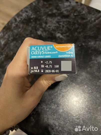 Однодневные линзы acuvue oasys astigmatism